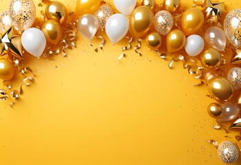 Golden glitter bokeh background for celebration