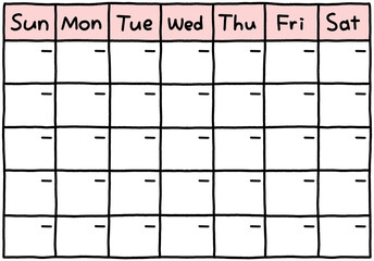 다이어리 스케줄 달력 캘린더 굿노트 메모 일러스트