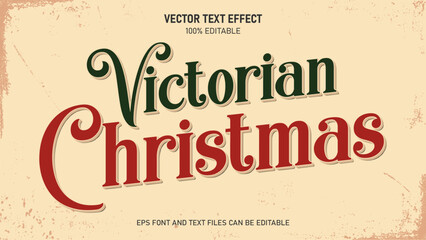 Merry christmas editable text effect