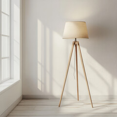 Modern Tripod Floor Lamp with Natural Light