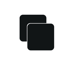 Copy icon vector white background