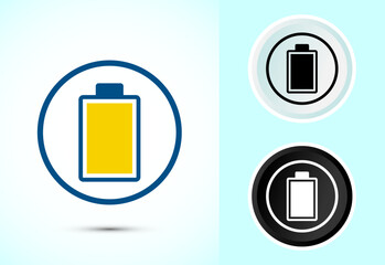 Battery Icon Design Illustration, Icon For Web and mobile application