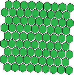 seamless pattern with hexagons