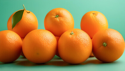 Oranges set against a clean background