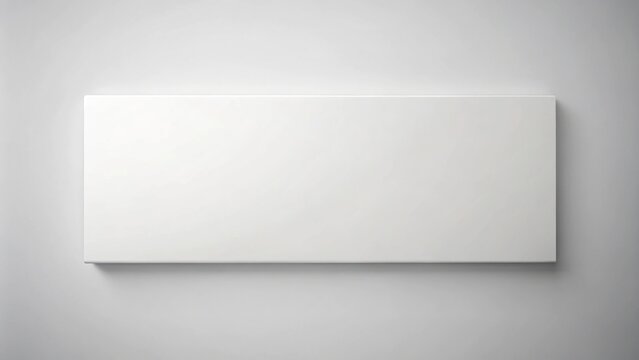 Close-up white horizontal rectangle box