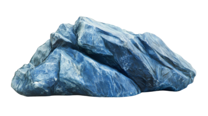 Blue stone transparent background