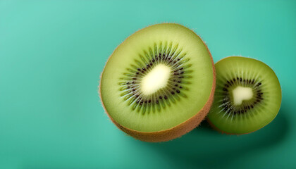 Kiwi Fruit set against a clean background