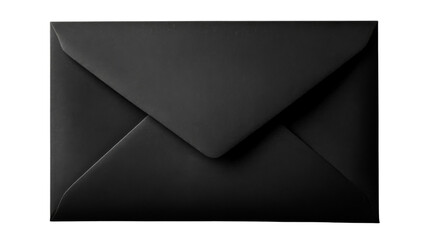 Black envelope transparent background