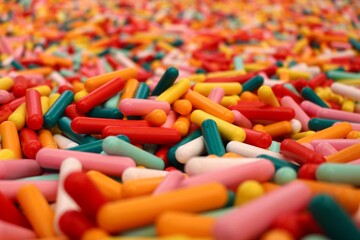 giant colourful sprinkles