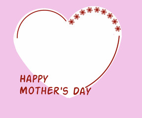 Mother's day twibbon illustration design