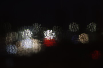 City lights at night