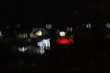 City lights at night