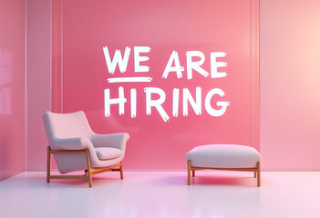 modern living room we are hiring 