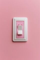 Light switch action home interior visual element minimalist design close-up