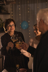 Family Having A Toast