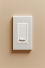 Light switch mockup feature minimalist design home interior isolated view