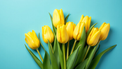 Stunning Bouquet of Yellow Tulips