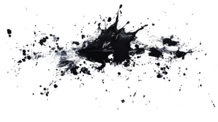 Black oil bubbles transparent background