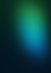 Fototapeta premium Dark green blue glowing grainy gradient background noise texture backdrop, vertical background, copy space
