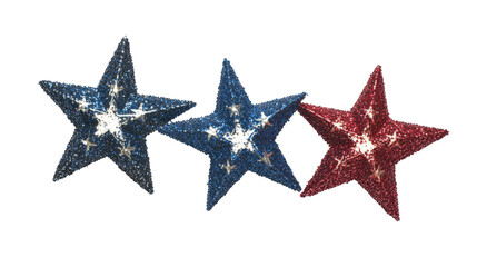 Obraz premium Stars for 4th of July transparent background