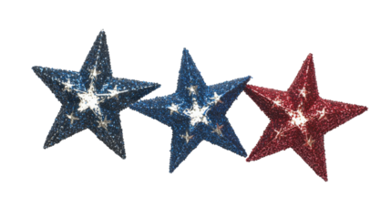 Stars for 4th of July transparent background
