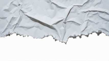 Torn and Crumpled Paper: Texture details of a torn, crumpled piece of paper, hinting at untold stories and forgotten messages, revealing the raw nature of destruction and rebirth.