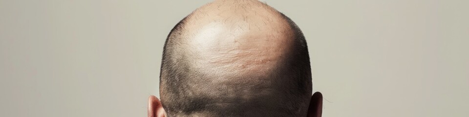 Fototapeta premium a man with a bald head.