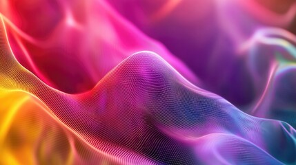 Obraz premium A close-up shot of a colorful smoke wave with vibrant hues and swirling patterns