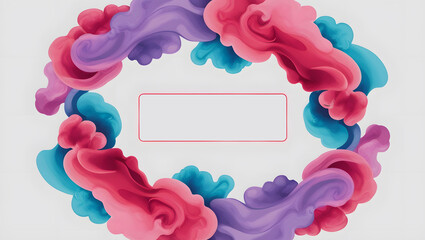 Fototapeta premium Splash of bright colors with copy space for your text or ads.