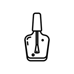 nail polish icon vector, line style icon
