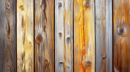 Fototapeta premium Light texture of wooden boards, showcasing natural wood surface patterns.