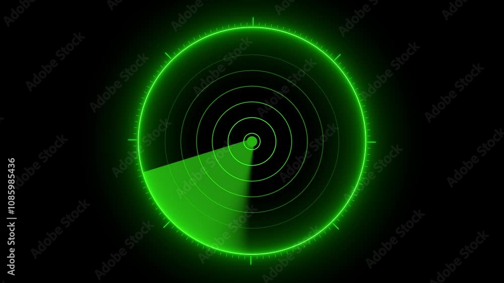 Poster digital radar screen with targets monitor searching. searching radar screen, technology radio waves 
