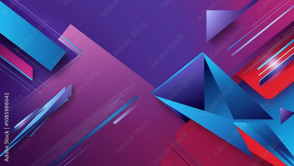Poster abstract modern colorful geometric background. generative ai.