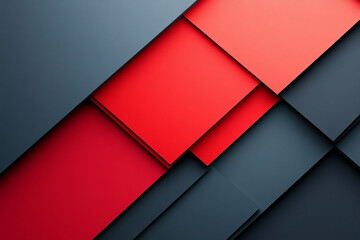 Abstract Red and Grey Geometric Pattern Design