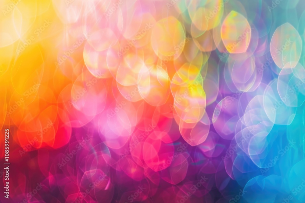 Poster A blurred image of a colorful background with no distinct objects or shapes