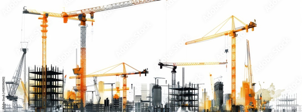 Poster ai-generated image: construction architecture building
