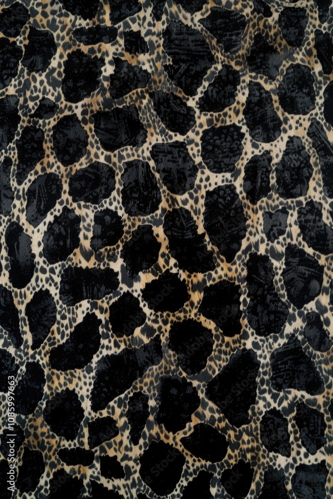 Poster a detailed view of leopard print fabric
