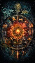 Fototapeta premium zodiac sign design