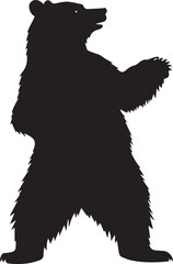 silhouette of bear