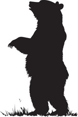 silhouette of a bear