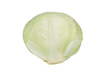 Fototapeta premium Ripe white cabbage isolated on white background.
