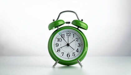 green alarm clock