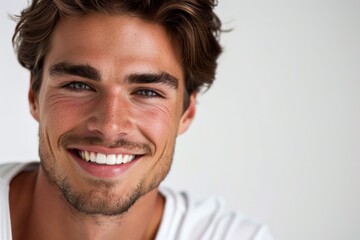 Fototapeta premium Close-up of a person holding a toothbrush, ready for oral hygiene