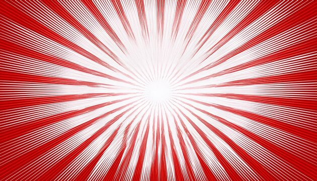 white and red sunburst pattern background