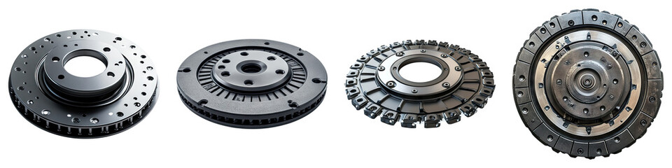 Obraz premium Efficient clutch pressure isolated on transparent background, Set of