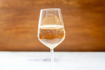 champagne pouring into glass