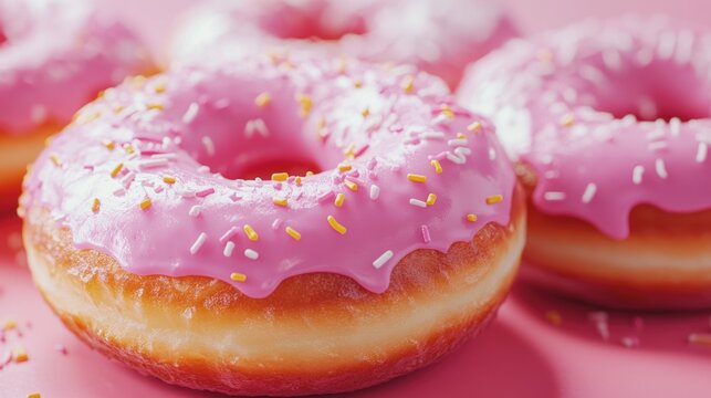 A sweet treat, great for food photography or as an icon for a bakery website