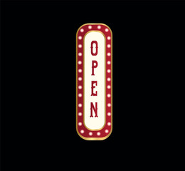 Open style evening show banner template
