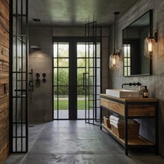 modern bathroom interior