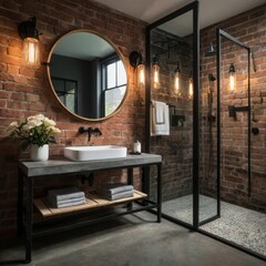 modern bathroom interior